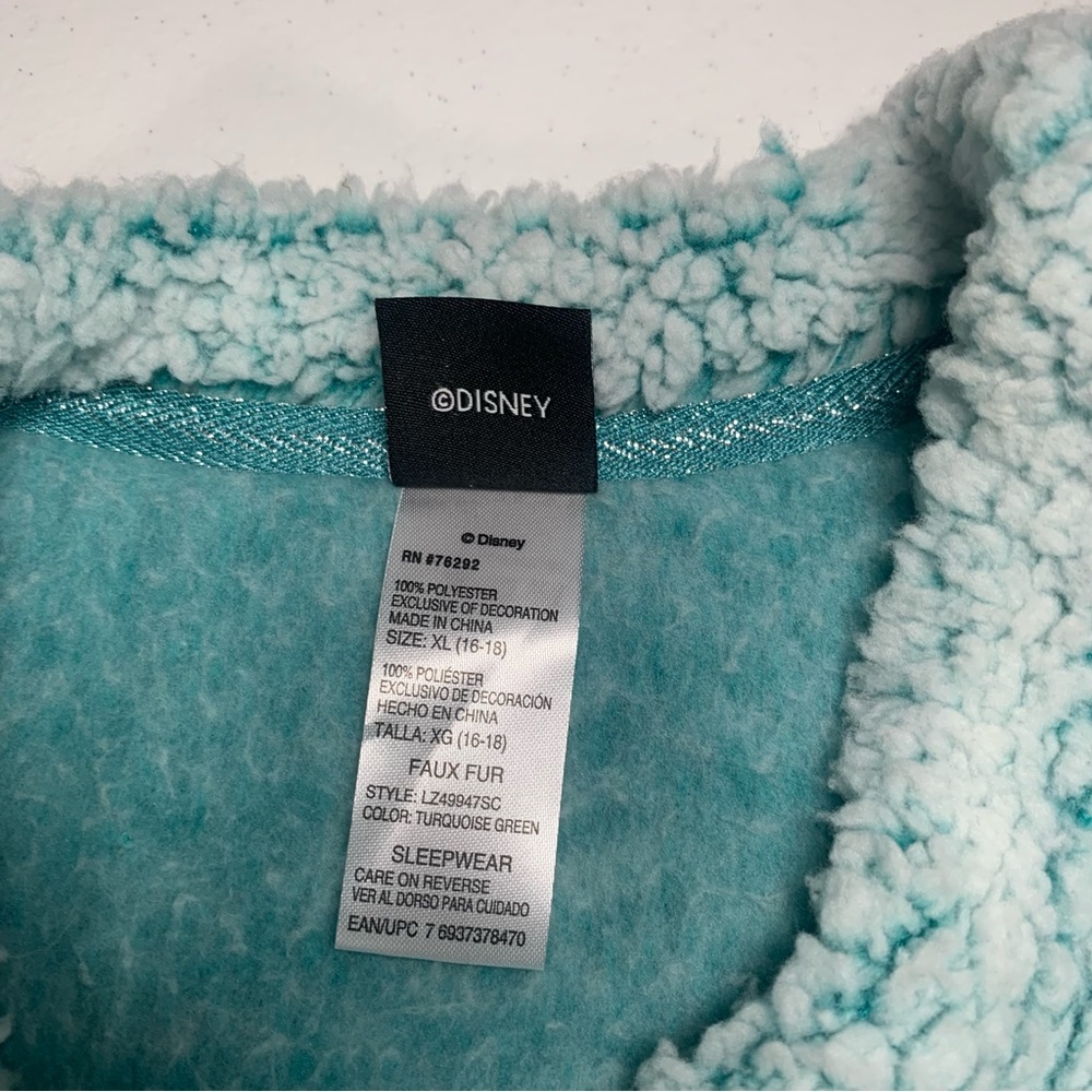 Disney Lilo And Stitch Blue Pullover Sweater Ohana Long Sleeve Fleece NEW - Picture 4 of 8